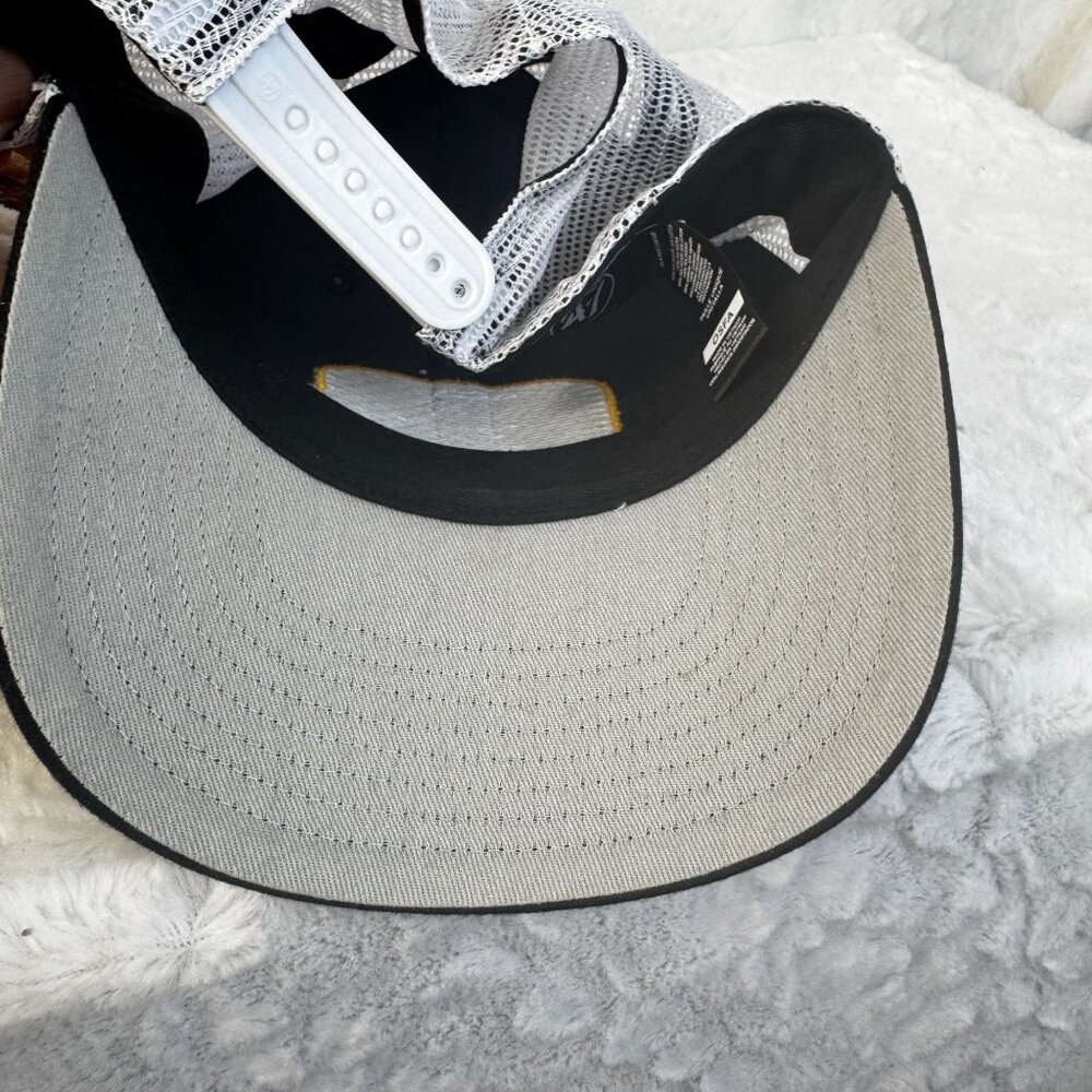 Pittsburgh Pirates Spring Training 2022 OSFA Blk & Wht Trucker Mesh Hat 47 Brand - Picture 9 of 9